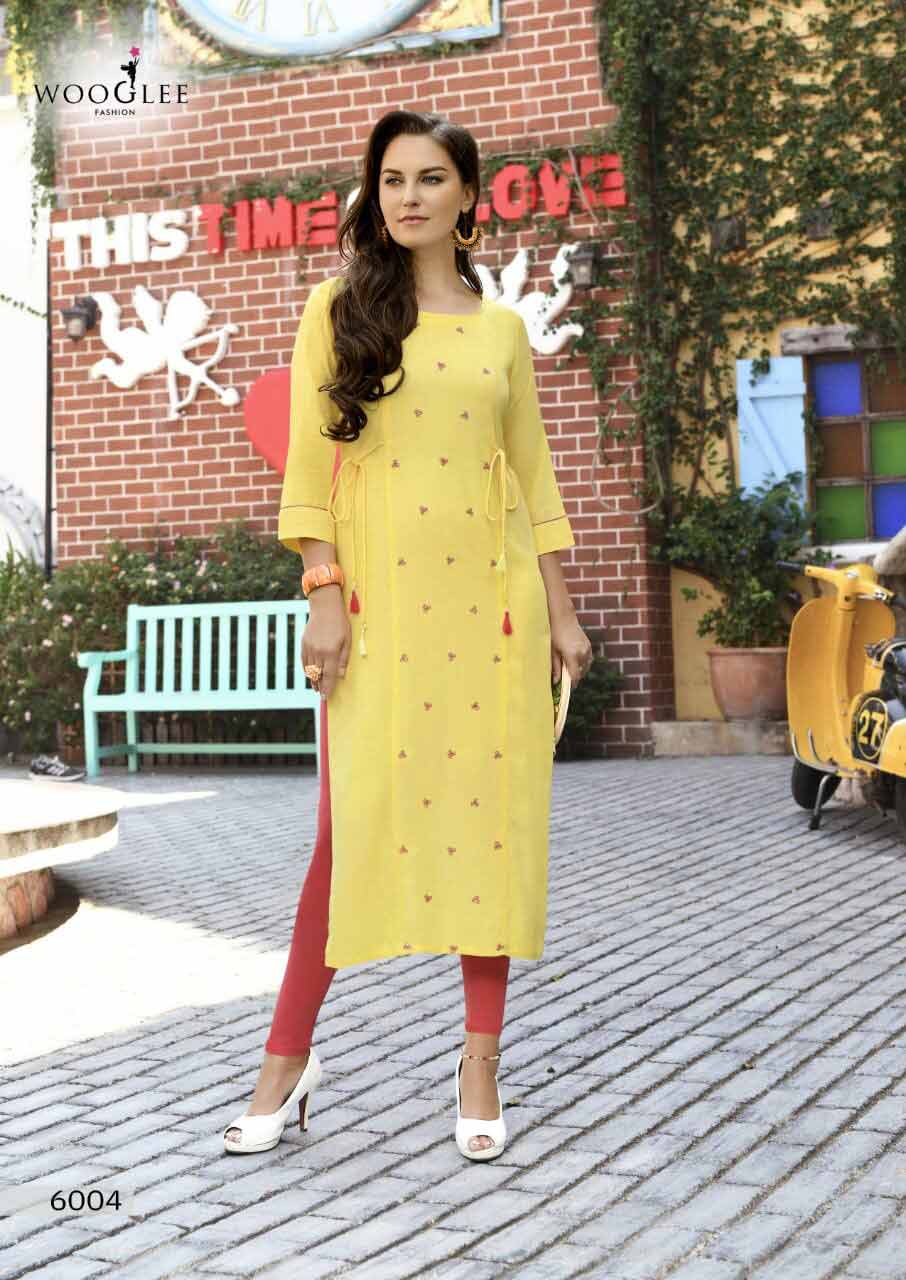 Tim Tim Rayon Embroidery Kurti Catalog Tim Tim Rayon Embroidery Kurti Catalog